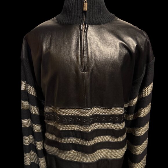 Leather Knit Sweeter